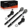 A-Premium Set of 4, Front Inner Outer Tie Rod End
