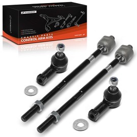 A-Premium Set of 4, Front Inner Outer Tie Rod End Kit, Compatible with Mitsubishi Outlander 2003 2004 2005 2006