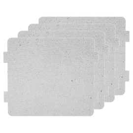 PATIKIL 4.2 x 3.9 Inch Microwave Waveguide Cover, 4pcs Universal Microwave Mica Plates Sheet 0.4mm Thick Replacement Part Heat Insulation for Microwave Oven