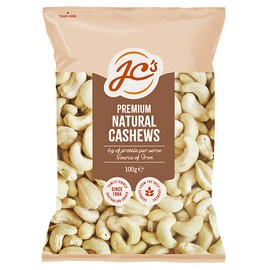 J.C.'s Quality Foods Premium Natural Cashews 100G