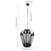 Industrial Metal Chandelier, 8 Lights Retro Chandelier Vintage Steampunk Style
