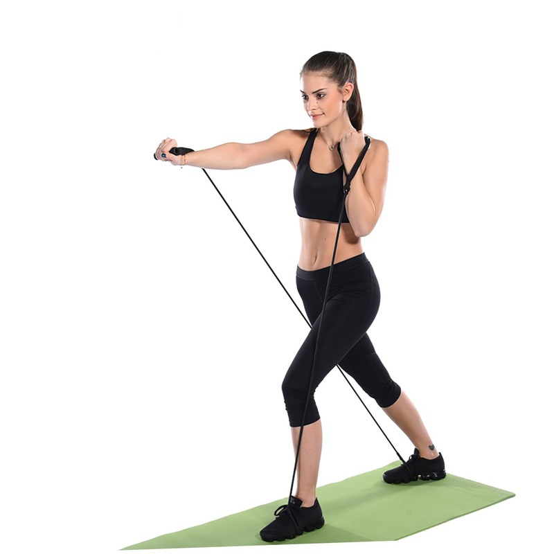 CORHAD 1 Pair Latex Resistance Band Pull Rope Foot-Operated Tension