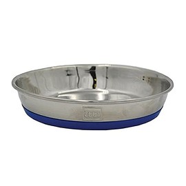 Durapet 49-7993 Premium SS Cat Bowl, Silver/Blue, 200ml
