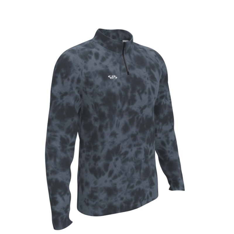 Boombah Boys Baseball Target Verge Quarter Zip Slate/Black/White - Size