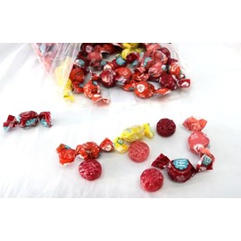 Surtido de caramelos duros orgánicos - Caramelos orgánicos envueltos individualmente, caramelos duros a granel, bolsa de 1 libra