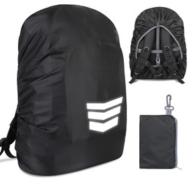 Reflective Backpack Cover, Waterproof Backpack Rain Cover, Anti-Rain Backpack Cover, 30-40L Waterproof Dustproof Durable Abrasion Resistant Protective Cover for Camping, Hiking, Riding, Climbing