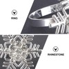 UPKOCH 8 PCS Christmas Napkin Rings, Silver Snowflake Napkin Holders,