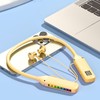 Bluetooth Neckband Headphone LED Power Display Memory Card Playback Magnetic