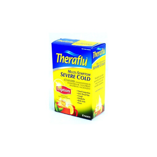 Product Of Theraflu, Multi-Symptom Severe Cold Green Tea & Honey Lemon Flavor, Count 1 - Medicine Cold/Sinus/Allergy / Grab Varieties & Flavors