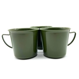 Children's Plastic Cup 180 ml Set of 3 Olive Green