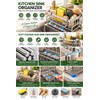 Stainless Steel Sink Organizer for Kitchen & Bathroom – Multifunctional