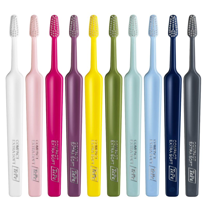 TePe Select X-Soft Toothbrush, Adult Soft-Bristle Toothbrush with Compact Tapered