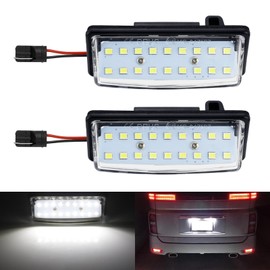 Catland License Lamp LED Nissan Serena C25 C26 Notebook E11 E12 E13 Notebook Aura E13 Elgrand E52 Bluebird Sylphy G10 G11 Tiana J31 J32 L33 Wing Road Y12 Caravan NV350 E26 etc. Compatible License Lamp