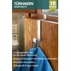 4smile Door Hooks for Hanging, Set of 10, Stainless Steel