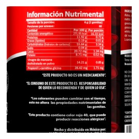 Natural Health Vinagre De Manzana 120 Gomitas Sbr Cereza Sfn