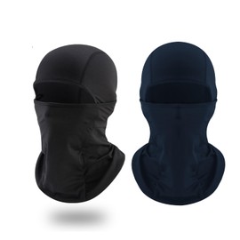 MAKACTUA Balaclava Winter Ski Mask for Men and Women, Face Cover, Motorcycle Mask, Winter Face Mask, Black, blue (thin)