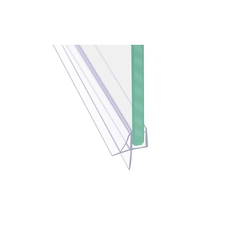 36" Frameless Shower Door Bottom Seal with Drip Rail