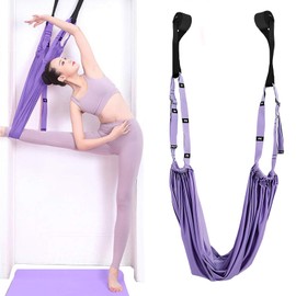 Yoga Straps Leg Stretcher Stretching Band, Aerial Yoga Towel, Yoga Towel for Hanging, Yoga Straps for Stretching, Aerial Yoga Hammock, Yoga Band for Yoga, Ballet, Pilates, Gymnastics, Mobility