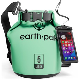Earth Pak - Bolsa seca impermeable para kayak con funda impermeable para teléfono