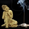 STCREE Resin Napping Indian Buddha Statue 27cm(H) Attract Wealth Lucky
