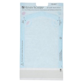 Henry Schein Henry Schein Self-Sealing Sterilization Pouches, Latex-Free, Built in Color Change Guide 3.5 in x 5.25 in 200/Bx