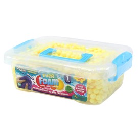 Slimy Ever Foam - 1 Litre Ultimate Sensory Original Cloud Slime Play Mass that Never Dries, for Creative Kneading and Modelling Fun - Even in Water, Colour: Yellow
