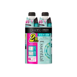 [Bulk Purchase] Essential Smooth Quick Drying Shampoo Refill, 11.8 fl oz (340 ml) x 2 Packs