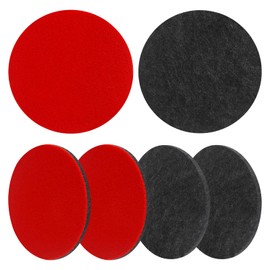 6pcs Polierpads 125mm, Polierfilz 125mm, Polierscheibe 125mms, Polieraufsatz Winkelschleifer mit Klettverschluss, Polieraufsatz Exzenterschleifer für Holz, Marmor, Keramik, Rostfreien Stahl