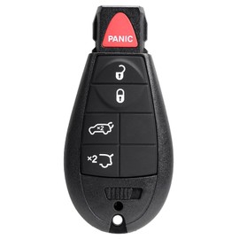 TOP-VIGOR Keyless Entry Remote Control Car Key Fob Replacement Compatible with Jeep Commander Grand Cherokee 2008 2009 2010 2011 2012 , 433Mhz Smart Chip 5 Button for M3N5WY783X IYZ-C01C