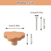 Wooden Cabinet Knobs, Pack of 6 Cabinet Knobs, Cloud Wood