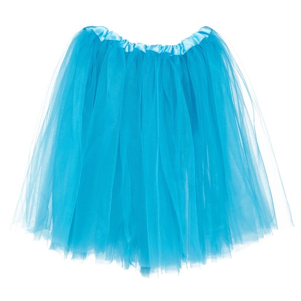 My Lello Turquoise Big Girls Tutu 3-Layer Ballerina (4T-10yr)