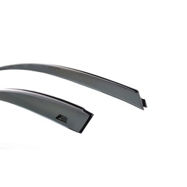 EOS Smoke Tinted JDM Style Side Window Visor Rain Guard - Made for and Compatible with Acura RSX DC5 02-06 2002 2003 2004 2005 2006