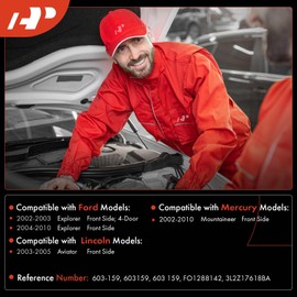 A-Premium Windshield Washer Reservoir Tank Assembly Compatible with Ford Explorer 2002-2010 & Lincoln Aviator 2003-2005 & Mercury Mountaineer 2002-2010 - with Cap & Fluid Level Sensor