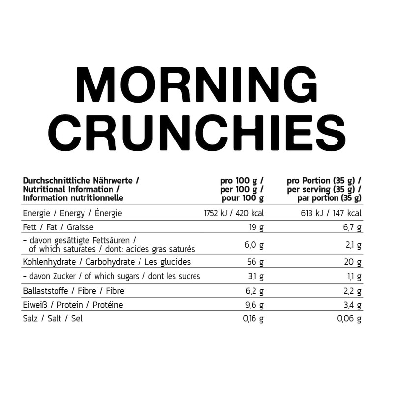 Inlead Morning Crunchies 210 g Hazelnut Flavour (1 x 210