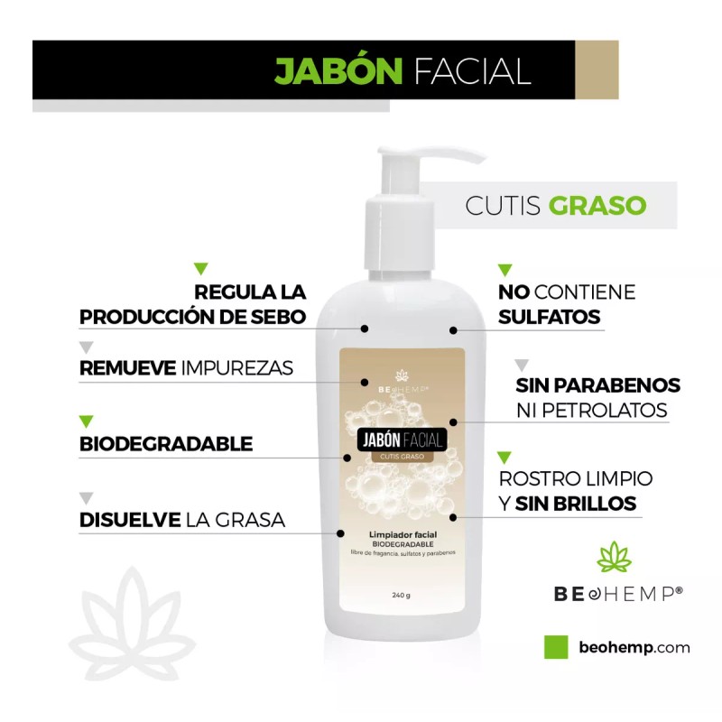 Beohemp Kit Agua Micelar, Crema De Día Y Jabón Facial