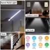 Rumgug Under Cabinet Lights,USB Rechargeable Kitchen Night Light,54-LED Battery Operated