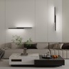 Aipsun 23.6inch Black Battery Operated Wall Sconce Set of 2,