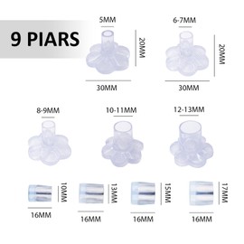 XMNIVATE 5 Pairs Of Flower-Shaped Stiletto-Heeled Protective Shoe Covers, 4 Pairs Of Round Heel Protectors, Heel Protectors, Women'S Heel Protectors