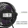 Holmes 4” On-The-Go Personal Fan with Clip – 3 Speeds,