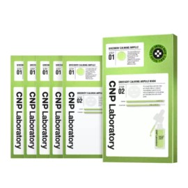 Cha En Park 차앤박 마스크팩 그리너리 카밍 앰플 마스크 진정 5매 Cha&Park Mask Pack Greenery Calming Ampoule Mask Soothing 5 Sheets