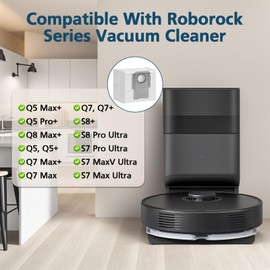 24 Packs Q5 Dust Bag for Roborock Q5 Max+, Q5 Pro+, Q8 Max+, Q7 Max+, 3.6L Vaccum Bag for Q5, Q5+, Q7, Q7+, Q7 Max, S8+, S8 Pro Ultra, S7 Pro Ultra, S7 MaxV Ultra Robot Vacuum
