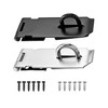 Roczential Padlock, Door Hardware Door, Black and Silver, Set of