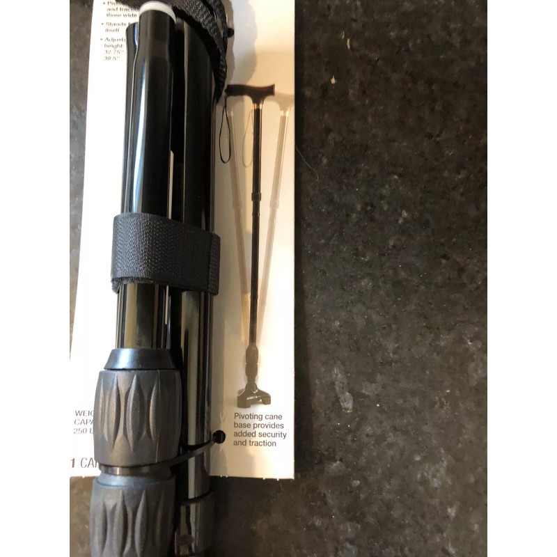 Flex N Go 39.5 Inch Adjustable Foldable Tripod Walking Cane,