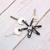 Cyiiifa Mini Carabiner, Small, Canavila, Black, Set of 10, Snap