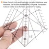 sourcing map 1 Set Art Ruler Squedge 8 Inch 22.5°