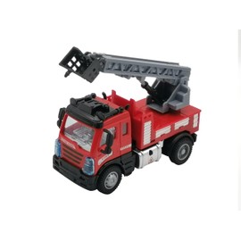 DAKOTT Mini RC Fire Truck for Kids - 1:64 Scale Four-Way Remote Control Toy Truck