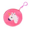 SandT Collection Pink Unicorn Coin Purse Backpack Charm Keychain Coin