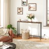 HOOBRO 2 Pack 5.9" Narrow Console Sofa Table with Power