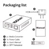 1.25G Media Converters(kit #1), SFP Slot, with a SFP Module,