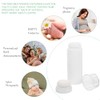 Toddmomy 2PCS Talquera Portátil Vacía 15cm Plástico Blanco